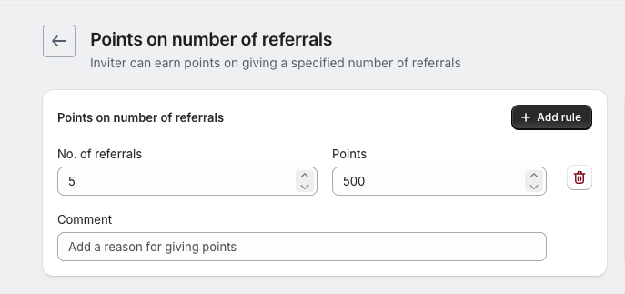 Referral strategy overview screenshot
