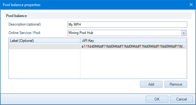 Pool Balance Awesome Miner