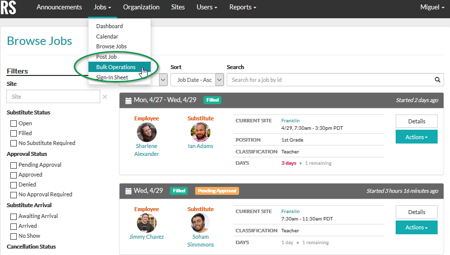 Help How to bulk restore jobs