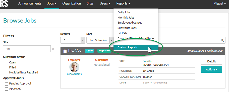 Help - How to run a custom report
