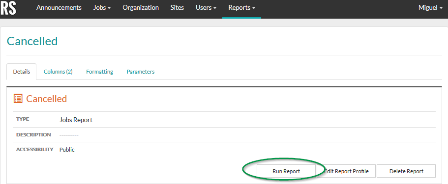 Help - How to run a custom report