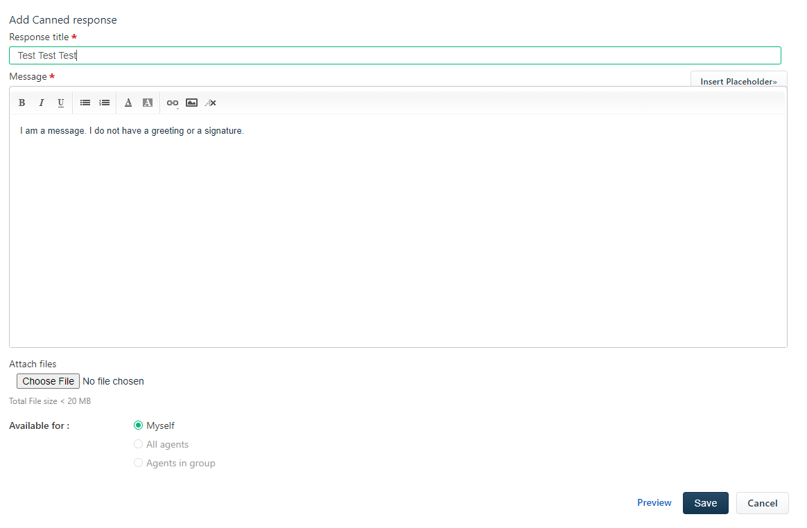 How to create a canned email response Terminix Canada