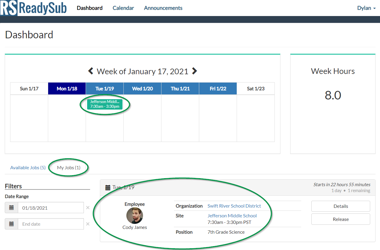 My account : ReadySub