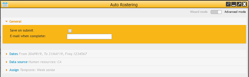 Auto Rostering : N-Ops & Crew