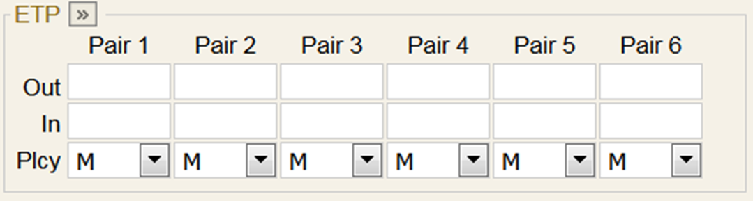 Enroute Stations Tab (Airline Code Parameters) : N-Flight Planning