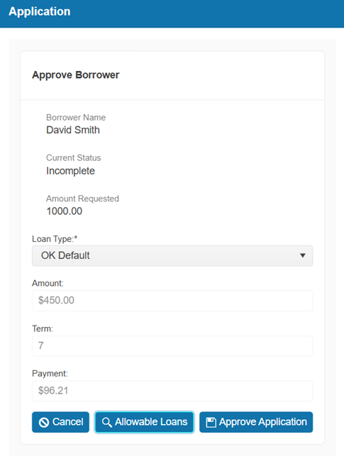 A screenshot of a loan application 
AI-generated content may be incorrect.