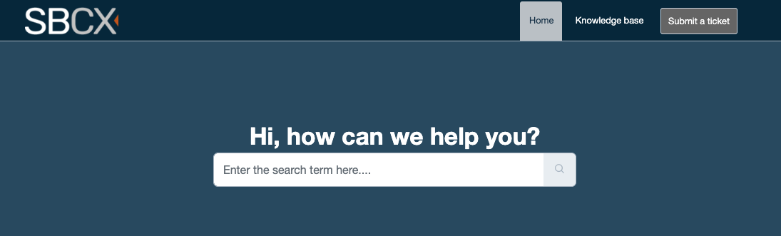 Use keywords to search the Knowledge Base.