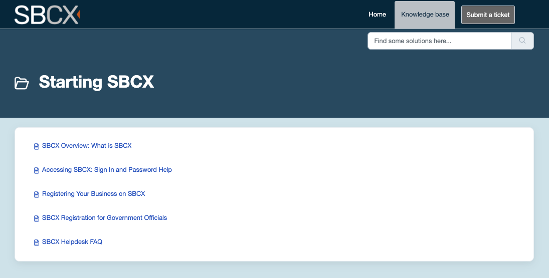 Logged-out users see the Getting Started help articles. Logged-in users see role-specific help articles.