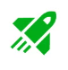 Canvas New Quizzes Icon: a rocket ship