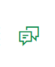 Canvas discussion icon: two conversation bubbles
