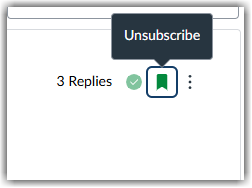 discussion subscribe icon is filled in