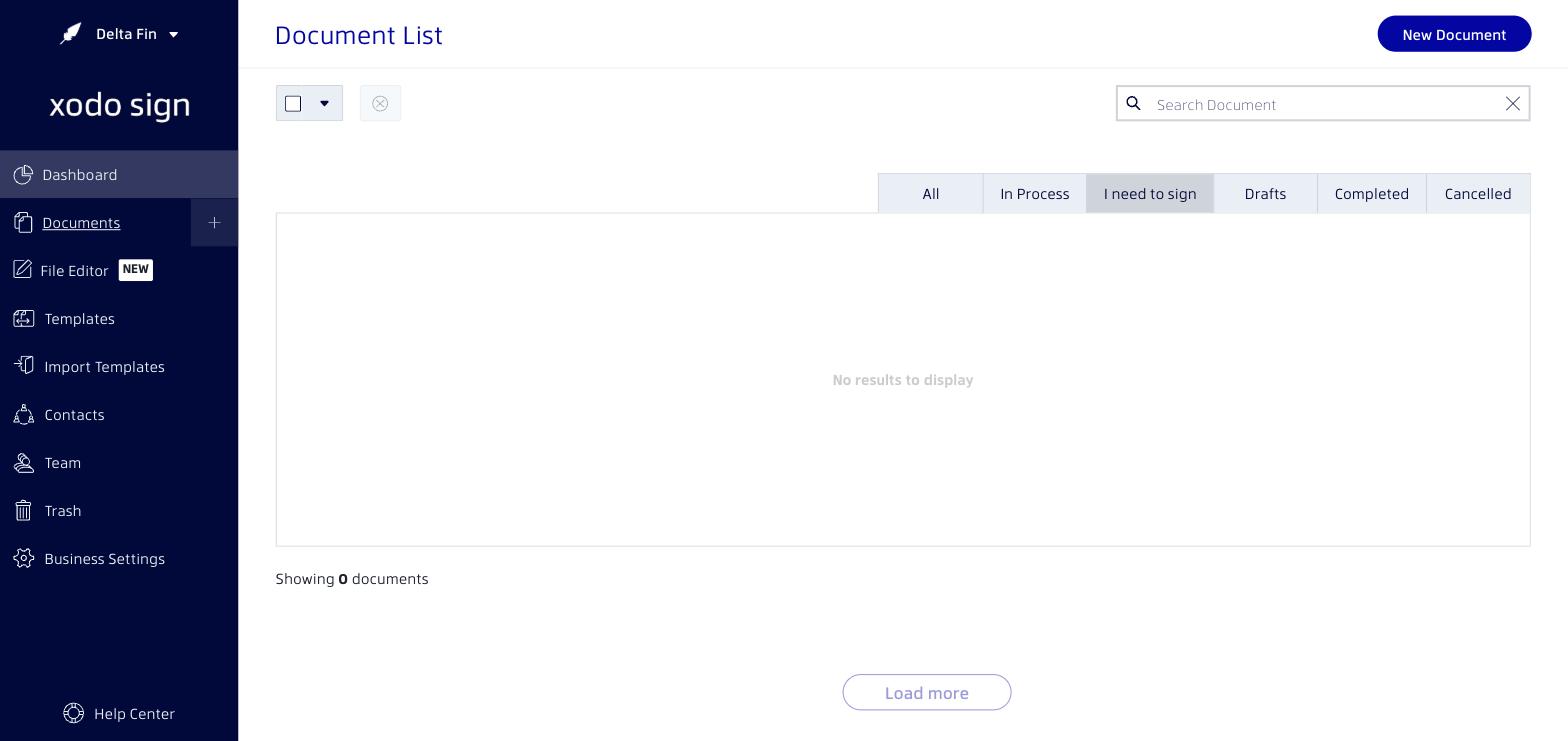 Legally binding documents in Xodo Sign