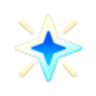 A blue and white star with white lines  AI-generated content may be incorrect.