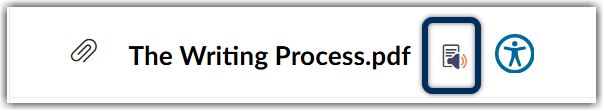 ReadSpeaker Icon next to a file