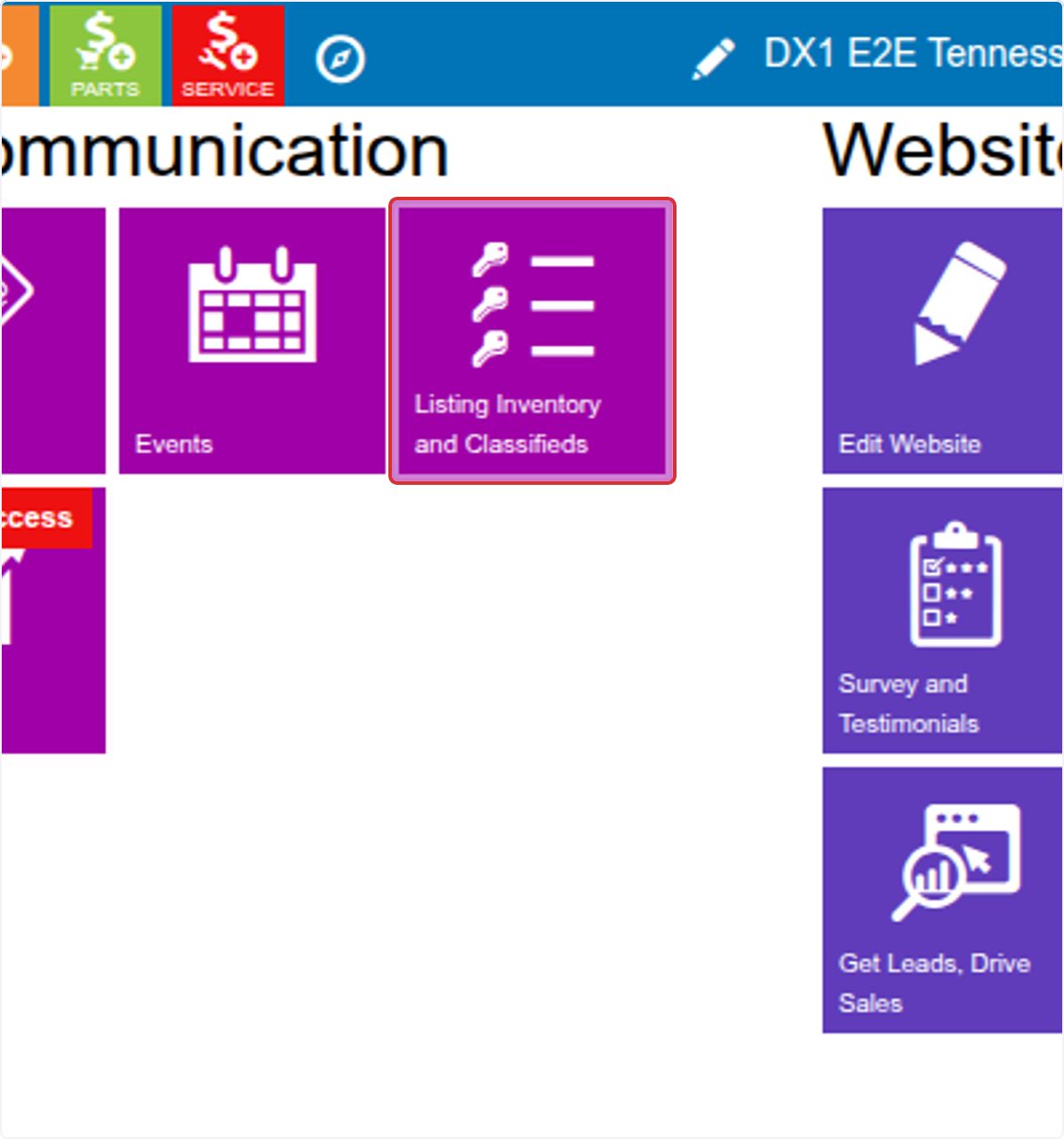 Click Listing Inventory and Classifieds