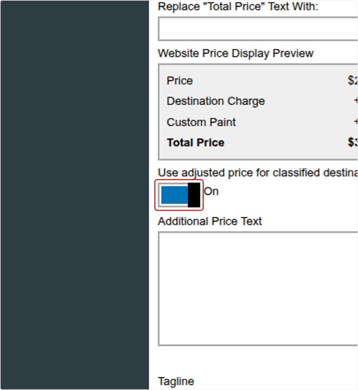 Turn on Use adjusted price