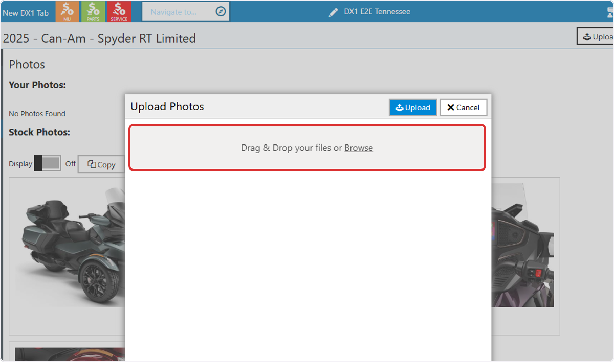 Drag & Drop your images into the uploader or Browse for files on your device.