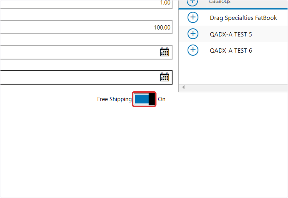 Activate Free Shipping