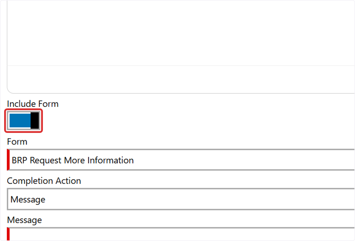 Add a form to the pop-up (optional)