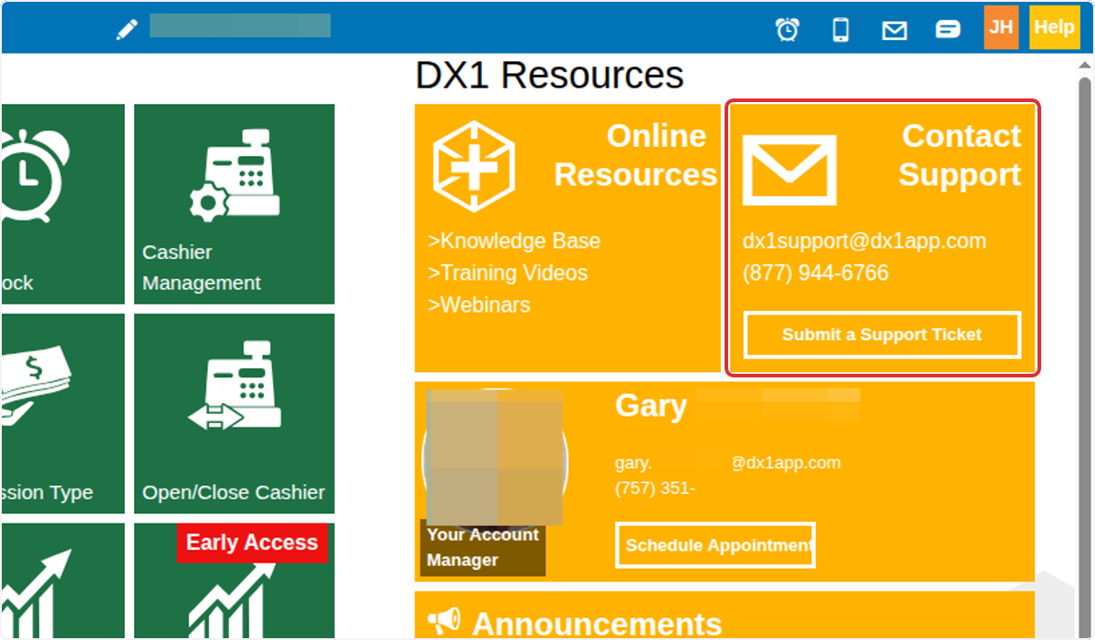 Contact Support: How to get help with questions and concerns.