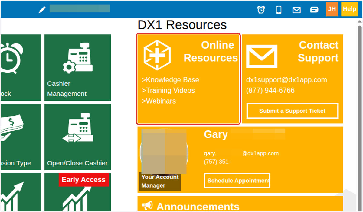 Online Resources: Resources and guides to learn more about DX1.