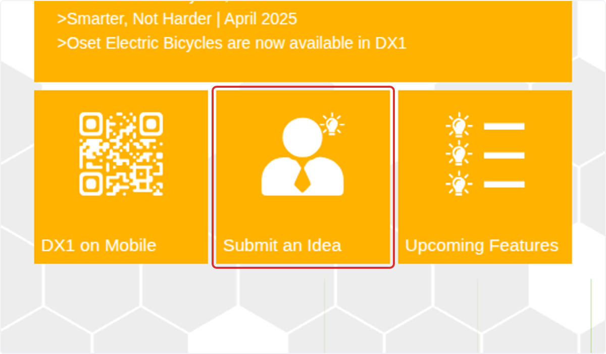 Submit an Idea: Send Us Your Ideas