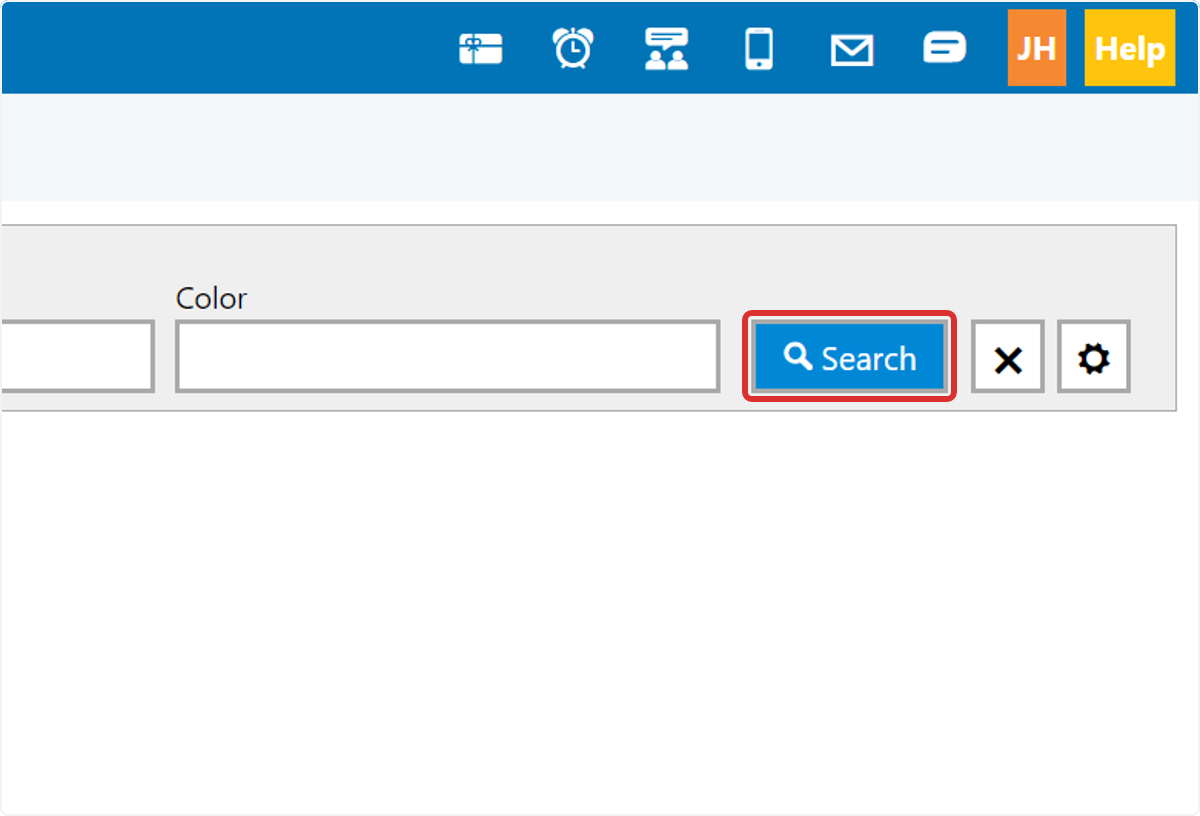 The part number will be populated by default. Click on Search to find marketing information for your selected part.