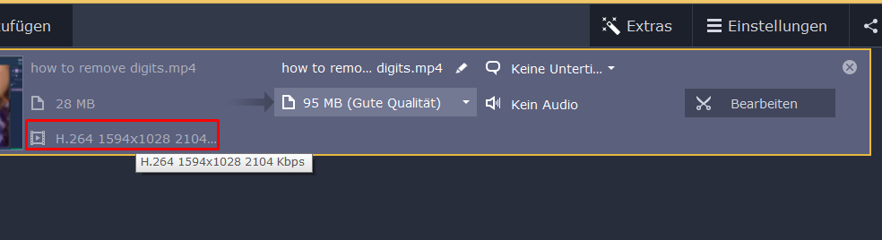 Die Datei Hat Schlechte Qualitat Wie Kann Man Sie Bessern Movavi Support