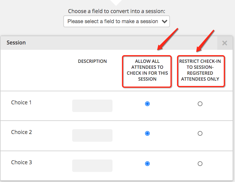 Session Check In : Registration Support Portal