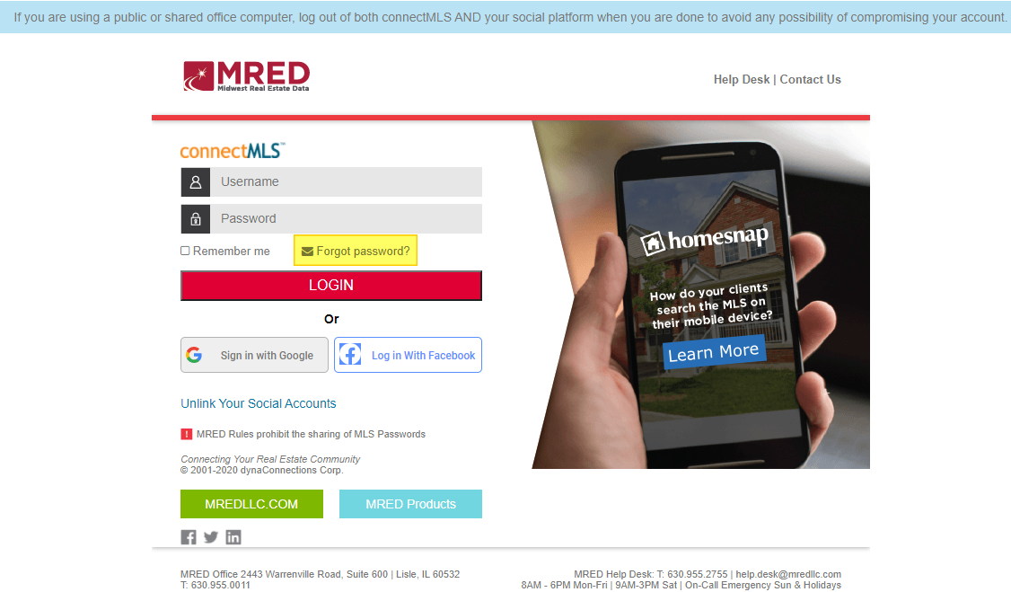 your connectMLS password? Here’s how to get it MRED Support Center