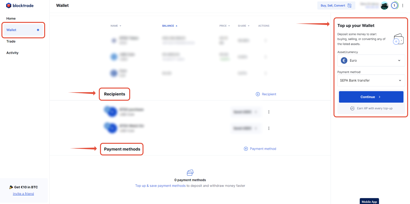 Wallet Explained Blocktrade