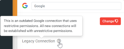 Legacy Connection Tooltip