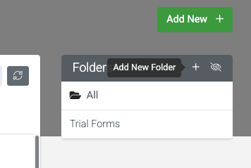 Folders location in the platform