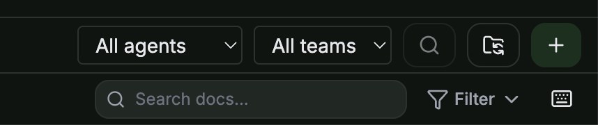 The Vault toolbar with the + Add button in the top-right corner