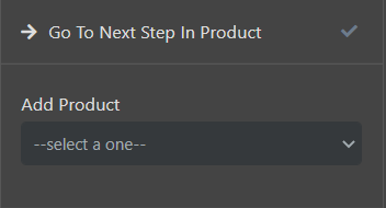 Screenshot for Step 9 — the Sales Page button action
