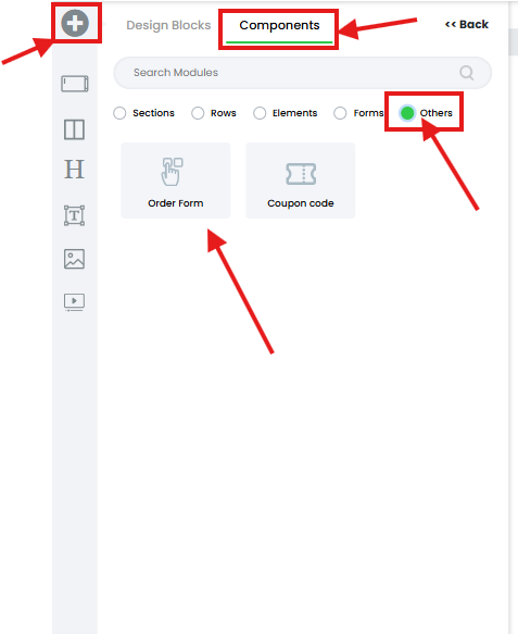Screenshot for Step 9 — adding the Order Form