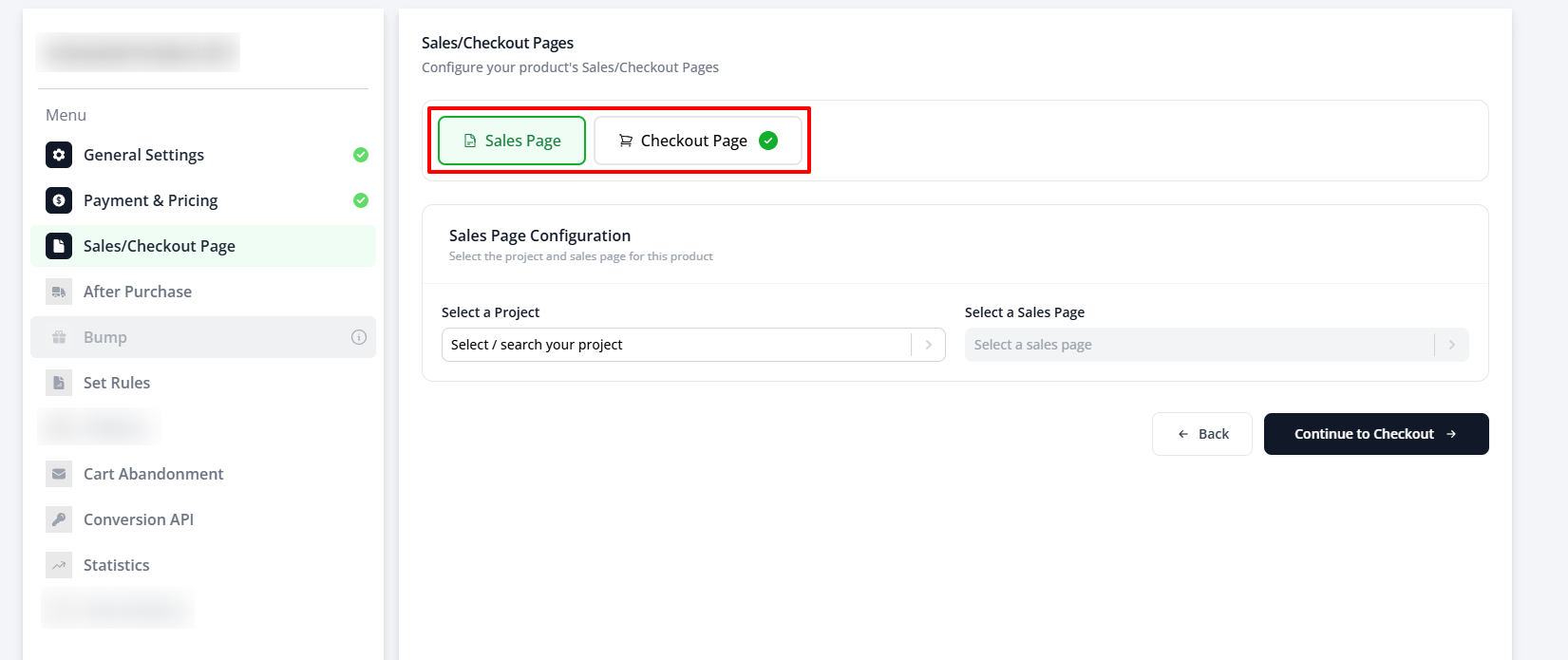 Screenshot for Step 8 — connecting pages to the product
