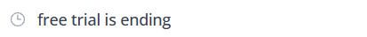 The rest of the Subscription group in the WHEN dropdown