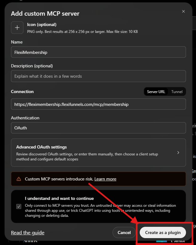 Add custom MCP server form filled in, with Create as a plugin highlighted