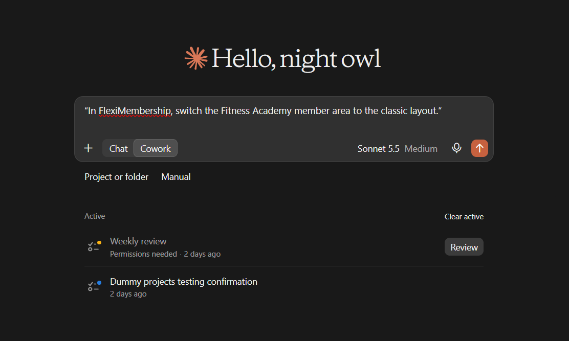 Screenshot for the example prompt above (original Freshdesk screenshot)