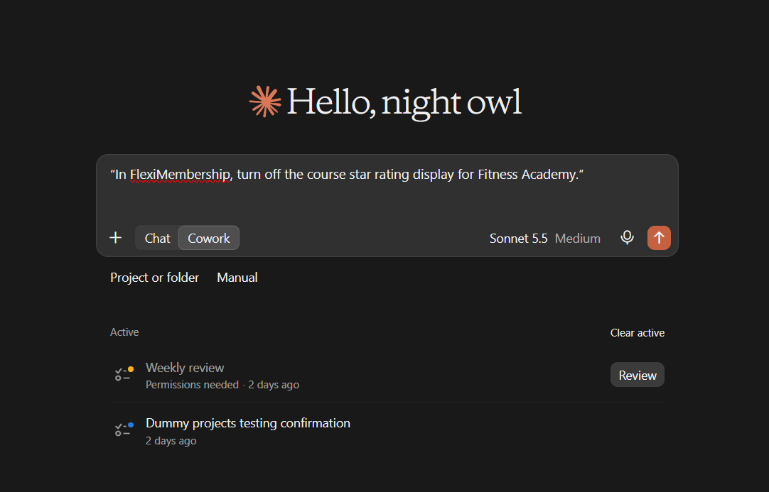Screenshot for the example prompt above (original Freshdesk screenshot)