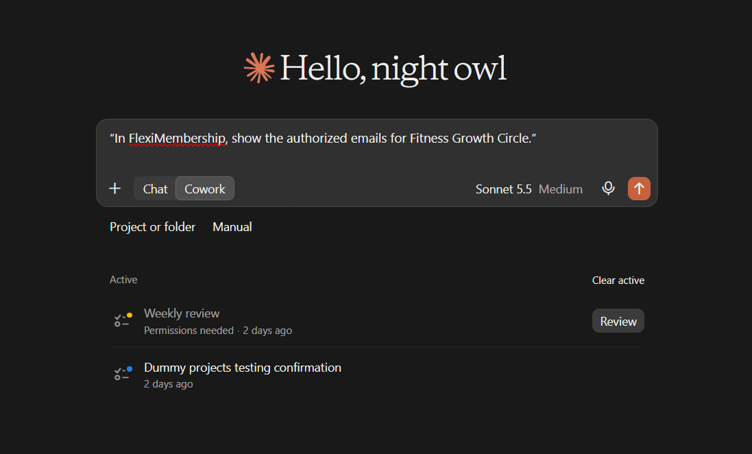 Screenshot for the example prompt above (original Freshdesk screenshot)