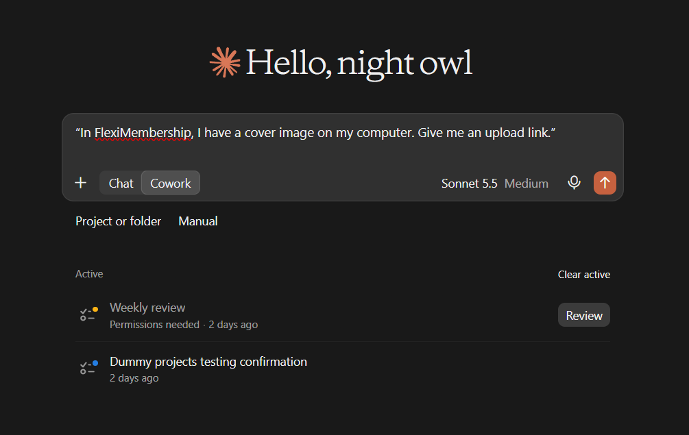 Screenshot for the example prompt above (original Freshdesk screenshot)