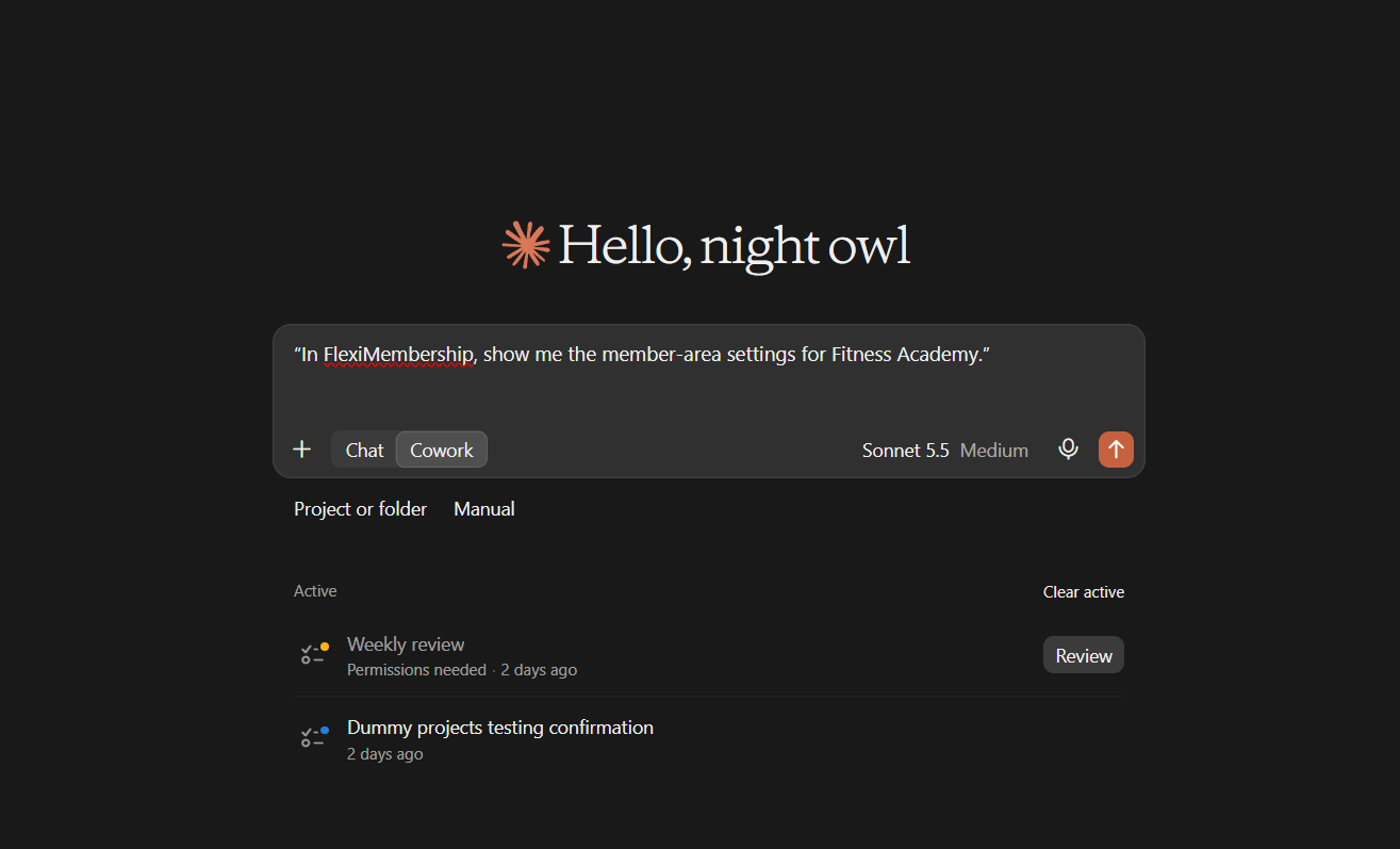Screenshot for the example prompt above (original Freshdesk screenshot)