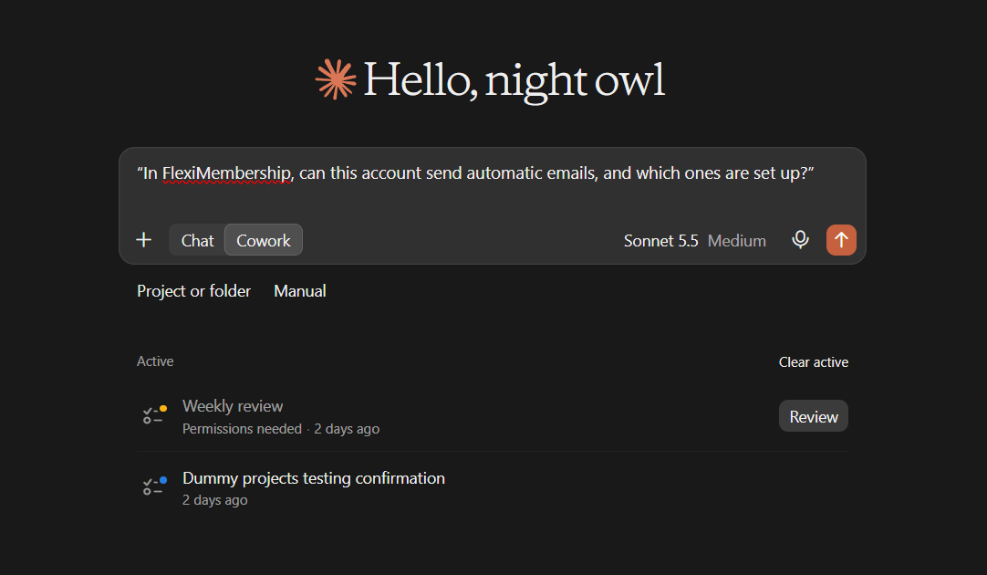 Screenshot for the example prompt above (original Freshdesk screenshot)