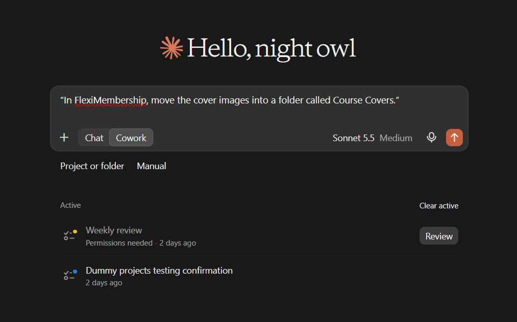 Screenshot for the example prompt above (original Freshdesk screenshot)