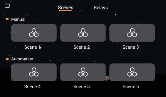 Scenes and relays