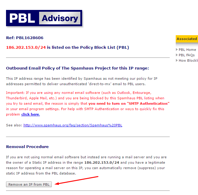 Central De Ajuda Dinamize Delist Da Spamhaus