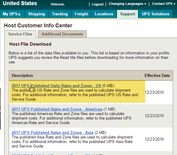 UPS Local Rates Gathering Your UPS Rates, Zones, and Needed Files ShipWorks Support