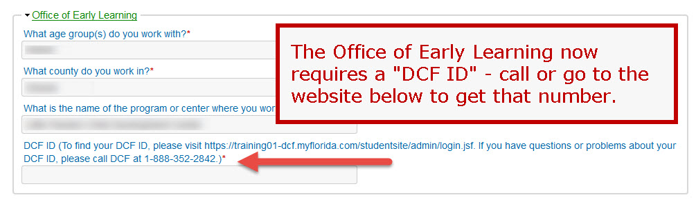 DCF ID For Office Of Early Learning Florida Support Hub DCF ID For Office Of Early Learning Florida Support Hub